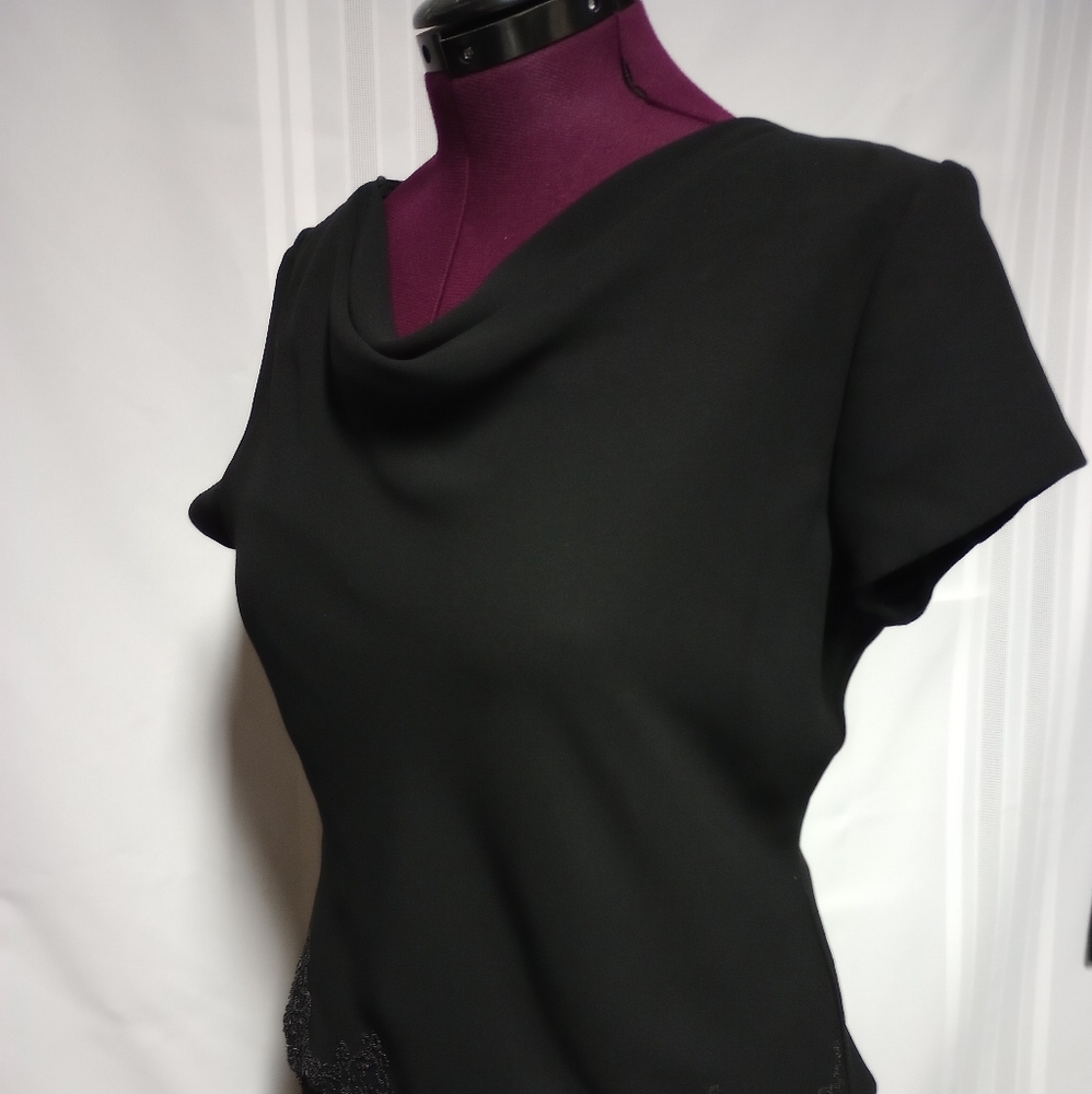 Size 14 SL fashion women's dress black formal classy dress